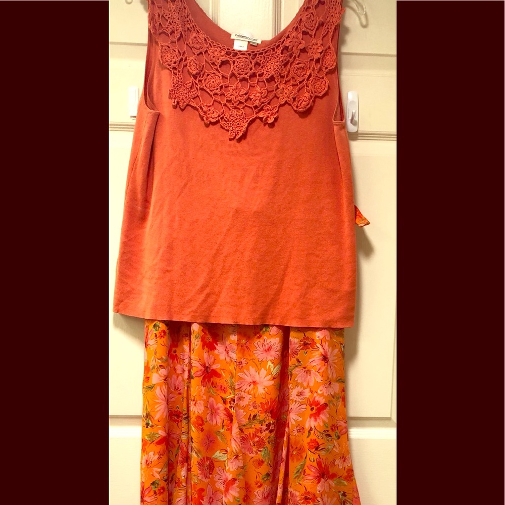 Coldwater Creek size Large Skirt,sleeveless top XL